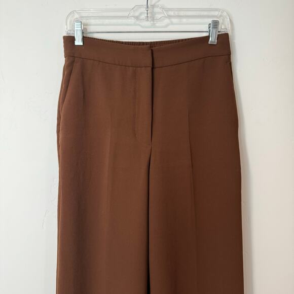 Aritzia Wilfred Women's Alanya Pants High Waist Wide Leg Crepe Trouser Dress 4 - Picture 4 of 9